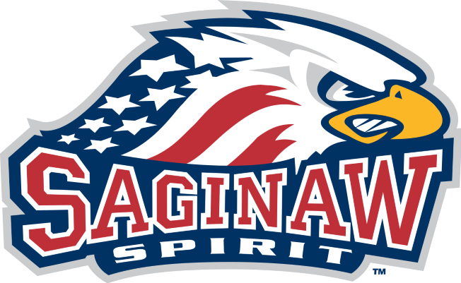 This image has an empty alt attribute; its file name is Saginaw-Spirit-small.png